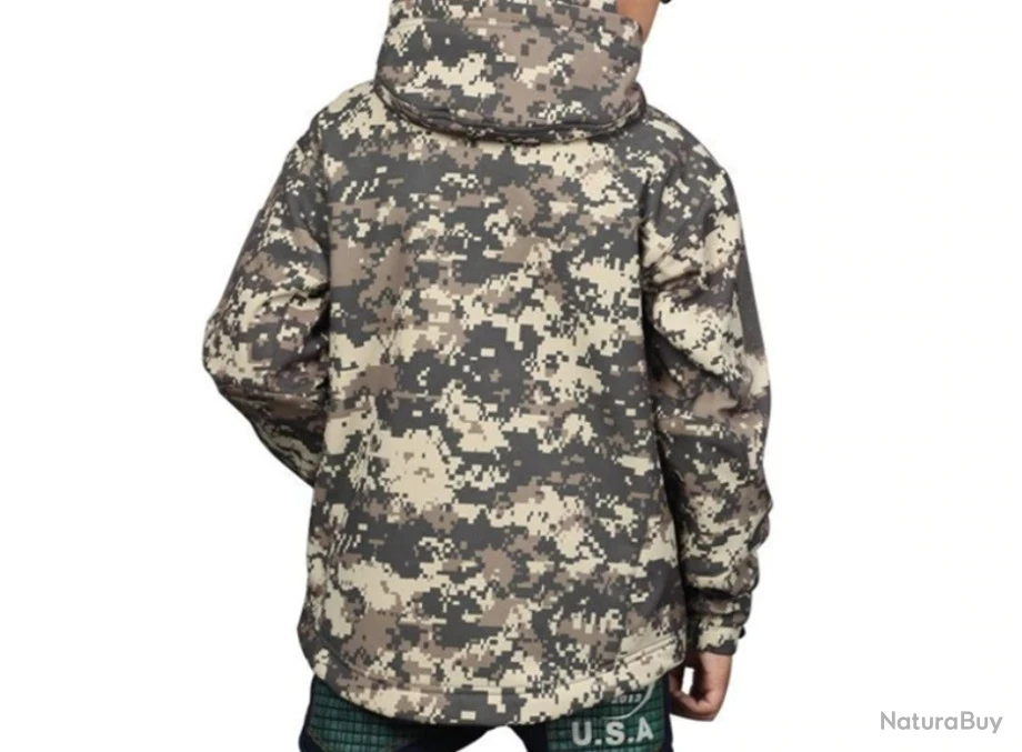 Veste Enfant, Coupe-vent, Kaki, Taille De 6ans à 12ans. – Image 9