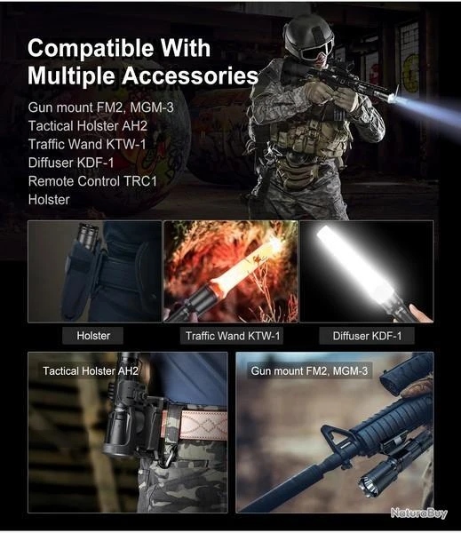 Lampe Torche Klarus XT11GT PRO V2 - 3300 Lumens Tactique Et Rechargeable – Image 10