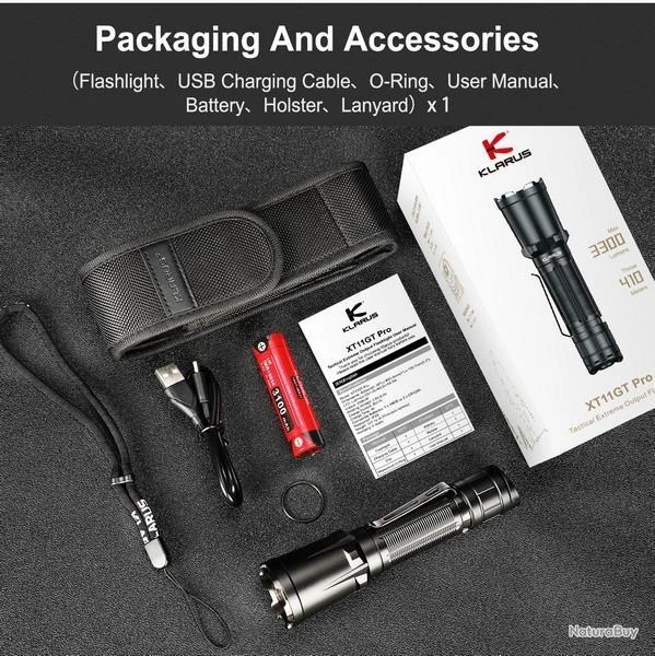 Lampe Torche Klarus XT11GT PRO V2 - 3300 Lumens Tactique Et Rechargeable – Image 12